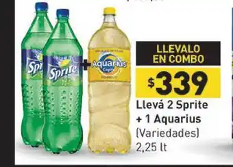 Llevá 2 Sprite +1 Aquarius