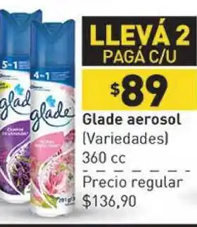 Supermercados Aiello Glade Aerosol 360cc oferta