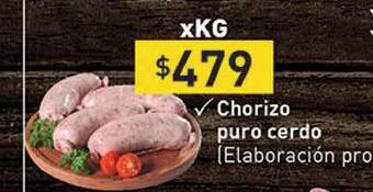 Supermercados Aiello Chorizo Puro Cerdo oferta