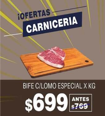 El Abastecedor Bife C-lomo Especial X Kg oferta