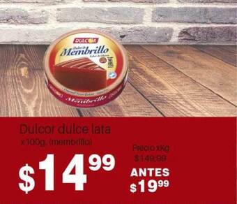 Dulcor Dulce Lata x 100g