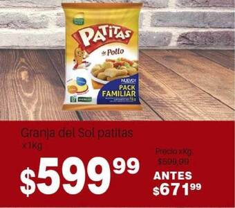 Granja Del Sol Patitas X1kg