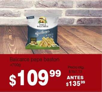 El Abastecedor Balcarce Papa Baston X700g oferta