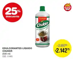 Atomo Conviene Chuker edulcorantes líquido oferta