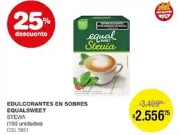 Atomo Conviene Edulcorantes en sobres equalsweet stevia oferta