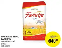 Atomo Conviene Favorita harina de trigo 000 vitaminas oferta