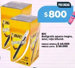 Supermayorista Vital Bic bolígrafo opaco negro, azul, rojo oferta