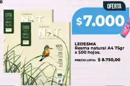 Supermayorista Vital Ledesma resma natural A4 oferta