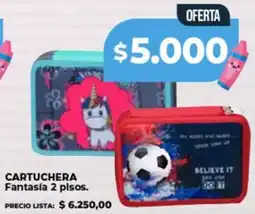 Supermayorista Vital Cartuchera fantasía 2 pisos oferta