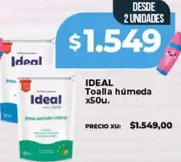 Supermayorista Vital Ideal toalla húmeda oferta