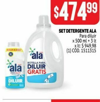 Makro Set detergente ala oferta
