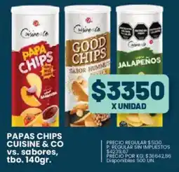 Supermercados Vea Cuisine & Co papas chips oferta
