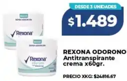 Supermayorista Vital Rexona odorono antitranspirante crema oferta