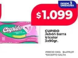 Supermayorista Vital Cupido jabón barra tricolor oferta