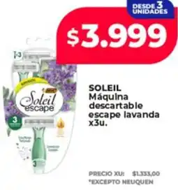 Supermayorista Vital Soleil máquina descartable escape lavanda oferta