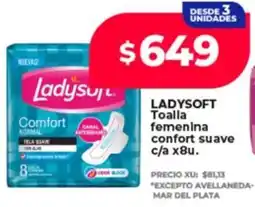 Supermayorista Vital Ladysoft toalla femenina confort suave oferta