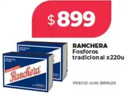 Supermayorista Vital Ranchera fosforos tradicional oferta