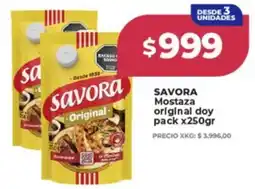 Supermayorista Vital Savora mostaza original doy pack oferta