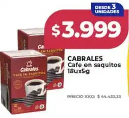 Supermayorista Vital Cabrales cafe en saquitos oferta