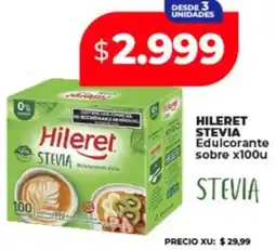 Supermayorista Vital Hileret stevia edulcorante sobre oferta