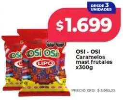 Supermayorista Vital Osi - osi caramelos mast frutales oferta