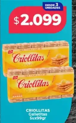 Supermayorista Vital Criollitas galletitas oferta