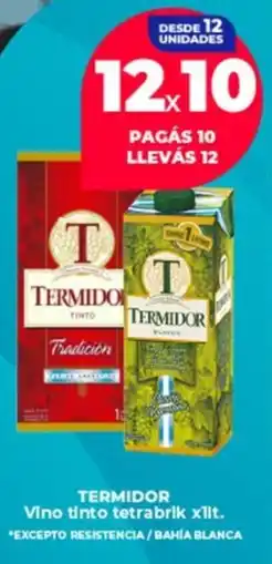 Supermayorista Vital Termidor vino tinto tetrabrik oferta