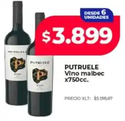 Supermayorista Vital Putruele vino malbec oferta