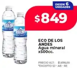 Supermayorista Vital Eco de los andes agua mineral oferta