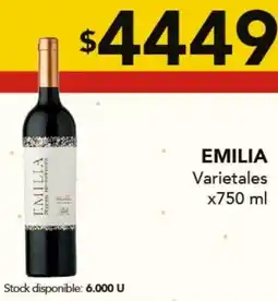 Nini Mayorista Emilia varietales oferta