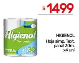 Nini Mayorista Higienol hoja simp. text. panal oferta