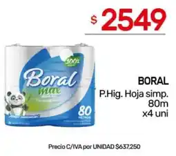 Nini Mayorista Boral p.hig. hoja simp. oferta