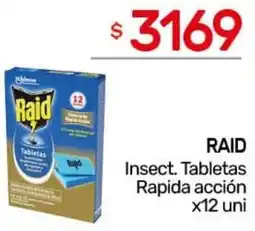Nini Mayorista Raid insect. tabletas rapida acción oferta