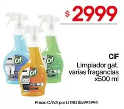 Nini Mayorista Cif limpiador gat. varias fragancias oferta