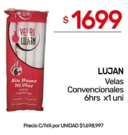 Nini Mayorista Lujan velas convencionales oferta