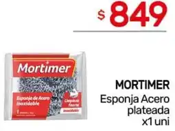 Nini Mayorista Mortimer esponja acero plateada oferta