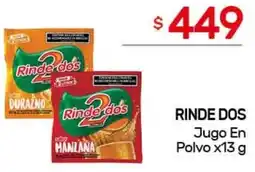 Nini Mayorista Rinde dos jugo en polvo oferta