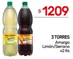 Nini Mayorista 3 torres amargo limón/serrano oferta