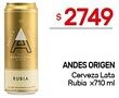 Nini Mayorista Andes origen cerveza lata rubia oferta