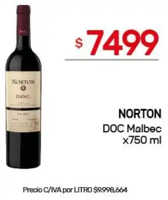 Nini Mayorista Norton doc malbec oferta
