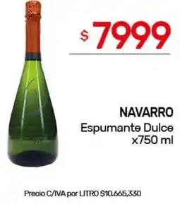 Nini Mayorista Navarro espumante dulce oferta