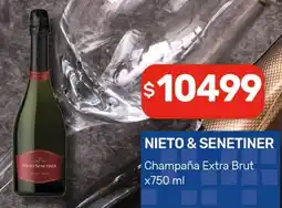 Nini Mayorista Nieto & senetiner champaña extra brut oferta