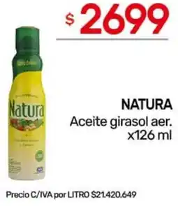 Nini Mayorista Natura aceite girasol aer. oferta