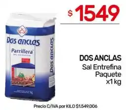 Nini Mayorista Dos anclas sal entrefina paquete oferta