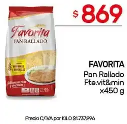 Nini Mayorista Favorita pan rallado fte.vit&min oferta