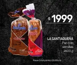 Nini Mayorista La santiagueña pan con semillas oferta