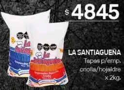 Nini Mayorista La santiaguena tapas p/emp. criolla/hojaldre oferta