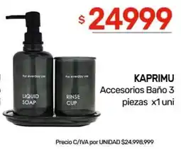 Nini Mayorista Kaprimu accesorios baño oferta