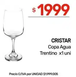 Nini Mayorista Cristar copa agua trentino oferta