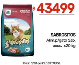 Nini Mayorista Sabrositos alim.p/gato sab. pesc. oferta